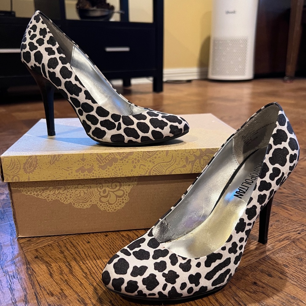 Mix No.6 Leopard Print Heels